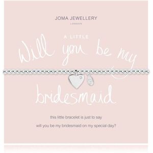 Joma Jewellery A Little Will you be my Bridesmaid Bracelet 2110 - Silver - female