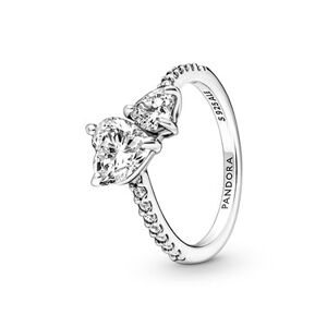Pandora Double Heart Ring - Ring Size 58