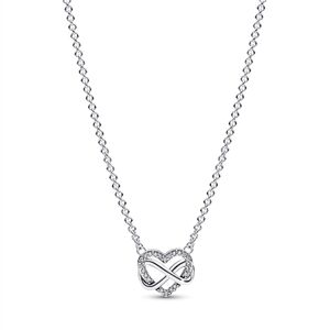 Pandora Sparkling Infinity Heart Necklace