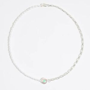 BIMBA Y LOLA Pearl necklace with silver Candy logo SILVER UN adult