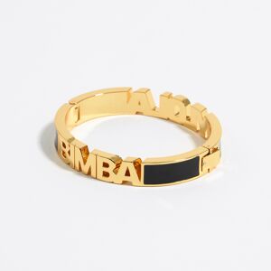 BIMBA Y LOLA Black enamel logo bracelet BLACK UN adult