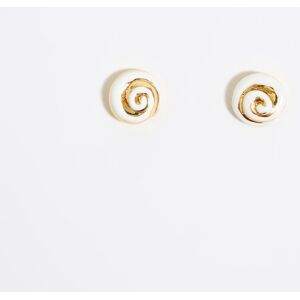 BIMBA Y LOLA Ivory conch earrings IVORY UN adult