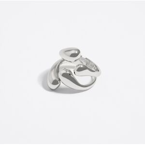 BIMBA Y LOLA Silver flower ring SILVER 16 adult