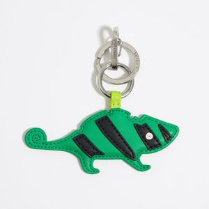 BIMBA Y LOLA Green leather chameleon key ring GREEN UN adult