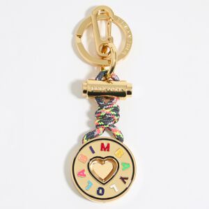 BIMBA Y LOLA Golden heart circular key ring GOLD UN adult