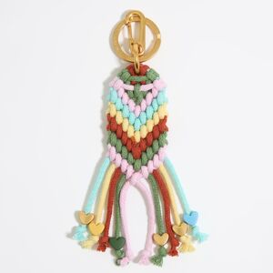 BIMBA Y LOLA Pink plaited key ring PINK UN adult