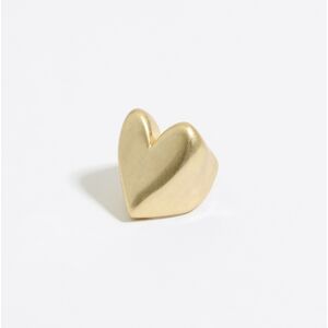 BIMBA Y LOLA Gold textured heart ring GOLD 14 adult