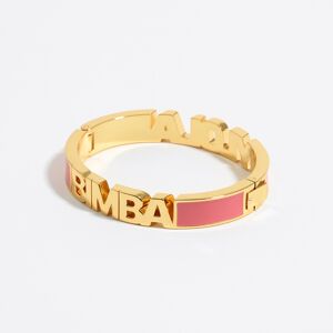 BIMBA Y LOLA Coral enamel logo bracelet CORAL UN adult