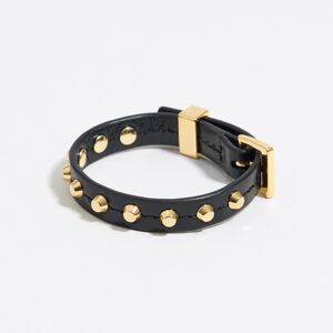 BIMBA Y LOLA Studded black leather bracelet BLACK UN adult