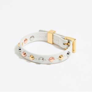 BIMBA Y LOLA Studded ivory leather bracelet IVORY UN adult