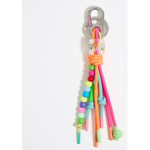 BIMBA Y LOLA Multicolored knots key ring ACID PINK UN adult