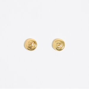 BIMBA Y LOLA Golden conch earrings GOLD UN adult