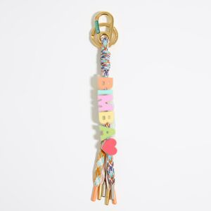 BIMBA Y LOLA Multicolor silicone letters key ring PASTEL PINK UN adult