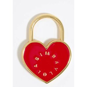 BIMBA Y LOLA Two-tone metal padlock key ring RED UN adult