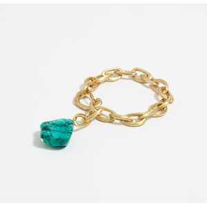 BIMBA Y LOLA Chain bracelet and turquoise stone TURQUOISE UN adult