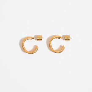 BIMBA Y LOLA Matte gold mini hoop earrings GOLD UN adult