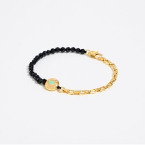 BIMBA Y LOLA Golden Candy logo and crystals bracelet GOLD UN adult