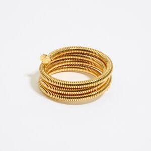 BIMBA Y LOLA Golden spiral crystals bracelet GOLD UN adult