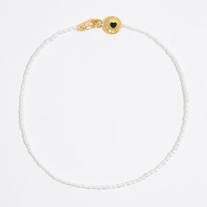 BIMBA Y LOLA White pearl necklace with Candy logo GOLD UN adult