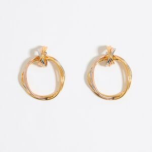 BIMBA Y LOLA Multicolor double hoop earrings MULTIGOLD UN adult