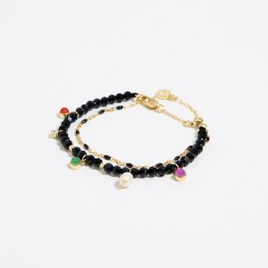 BIMBA Y LOLA Multicolor crystals and stones bracelet BLACK UN adult