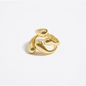 BIMBA Y LOLA Gold flower ring GOLD 16 adult