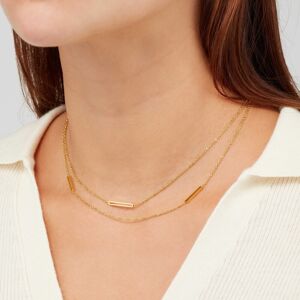 Sekonda Gold Paperclip Necklace