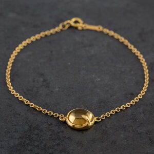 Tiffany & Co. Pre-Owned Tiffany &amp; Co Yellow Gold Citrine Paloma Picasso Olive Leaf Bracelet 4106340