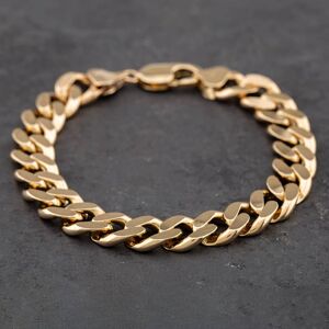 Pre-Owned 9ct Yellow Gold Heavy 8.5 Inch Curb Chain Bracelet 41081032