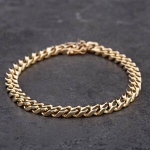 Pre-Owned 9ct Yellow Gold 8.5 Inch Curb Chain Bracelet 41081067