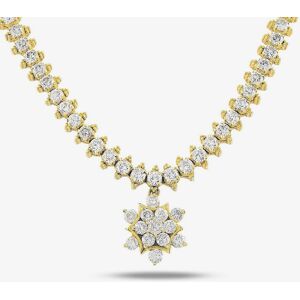 Pre-Owned 14ct Yellow Gold 8.00ct Diamond Necklet 4166253