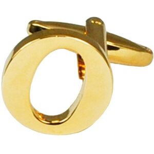 Alphabet Letter O Gold Cufflinks Letter: O