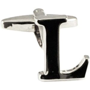 Single, Individual Silver Letter Cufflink L Letter: L