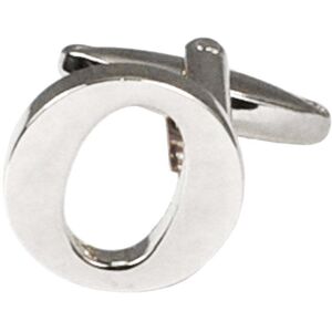 Single, Individual Silver Letter Cufflink O Letter: O