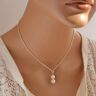 Jovono Boho Necklaces with Simple and Pearl Pendant Layer Necklace Collar for Wo