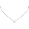 FindChic G Necklace for Women Silver Initial Necklace Letter G Necklace