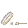 Diamonds 0.50ct Diamond Ring & 0.05ct Diamond Stud Earring 9ct Gold 2pc Set