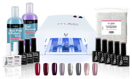 Groupon Goods Global GmbH Mylee 36W UV Nail Curing Lamp with Optional Gel Nail Essentials Kit