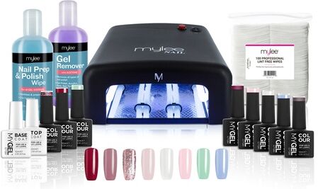 Groupon Goods Global GmbH Mylee 36W UV Nail Curing Lamp with Gel Nail Essentials Kit