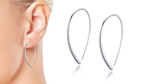 Groupon Goods Global GmbH One or Two Pairs of Philip Jones Sterling Silver Thread Earrings