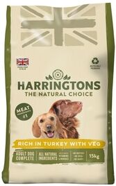 Groupon Goods Global GmbH Harringtons Rich in Turkey with Veg Complete Dry Adult Dog Food 15kg