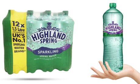 Groupon Goods Global GmbH Highland Spring Sparkling Spring Water 12-Pack or 24-Pack