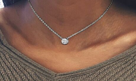 Groupon Goods Global GmbH One or Two Cubic Zirconia Women's Necklaces