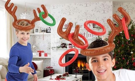 Groupon Goods Global GmbH One, Two or Four Christmas Reindeer Ring Toss Games