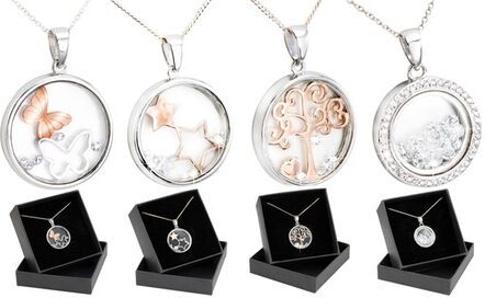 Groupon Goods Global GmbH One or Four Pendant Necklaces Made with Crystals from Swarovski®