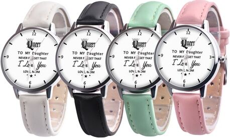 Groupon Goods Global GmbH To My Daughter Watch and Necklace Set