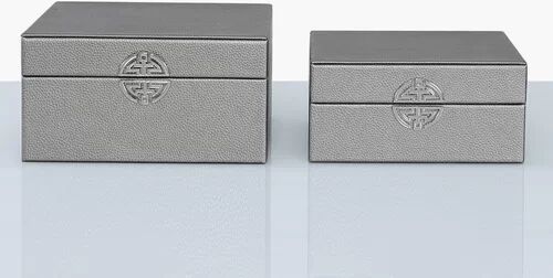 Fairmont Park 2 Piece Jewellery Box Set Fairmont Park Finish: Grey