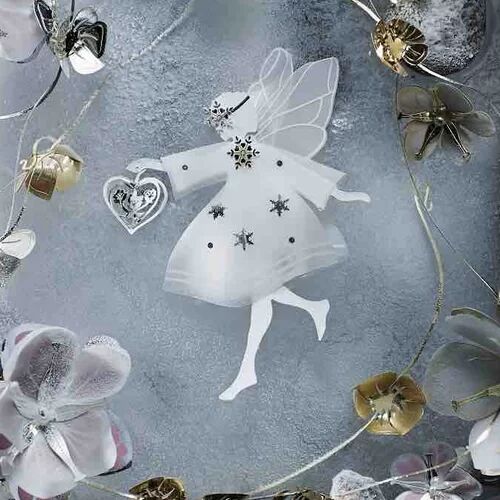 The Seasonal Aisle Fairy with Heart Hanging Figurine The Seasonal Aisle Size: 35cm H x 20cm W x 0.1cm D  - Size: 58cm H X 28cm W X 41cm D