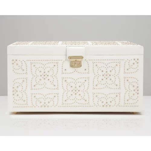 WOLF Large Marrakesh Jewellery Box WOLF Colour: Cream  - Size: 10cm H X 32cm W X 23cm D