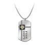 The Bradford Exchange Fireman's Dog Tag Pendant Necklace: For My Firefighter